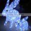 High quality with RoSH CE rabbit shaped decoration led motif light rabbit statues garden decoration home decor led light                        
                                                                                Supplier's Choice