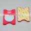 New Design silicone Credit card holder wallet with cosmetic mirror for lady