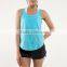custom women's plain 95% cotton 5% spandex gym stringer singlet