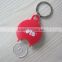 HEYU plastic pocket euro trolly coin holder with keychain                        
                                                Quality Choice