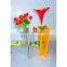 Vases clear blue oval