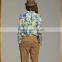 2015 Retro Floral Print Chiffon Shirt Blouse for Women QL1312