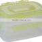 Plastic storage box wiht lock lock lid