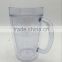USA best seller transparent 500ml BPA free plastic double wall with 20oz tumbler lid