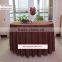 hotel plain woven fabric round or square hotel table cloth polyester table cover