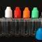 e-liquid e-cig dropper bottle with childproof cap