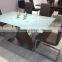 TB Modern glass dining room table sets new design