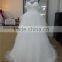 new arrival see-through lace neck and back big ball gown wedding dress