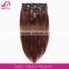 22 Inch Good Quality Indian Long Thick 100 Wavy Natural Best Cheap Red Curly Remy Human Real Hair Extension Clip In