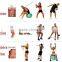 Fitness Resistance Bands Resistance Rope Exerciese Tubes Elastic Exercise Bands for Yoga Pilates Workout