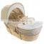 Maize basket with fabric / maize moses basket with dressings