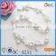 New Style Clear Rhinestone Cream Pearl Silver Tone Chain Costume Embellishment Trims/Accessories