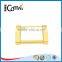 Handbag zinc alloy gold rectangle metal ring for purse