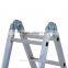 HomCom 15.5' Multi-Purpose Folding Aluminum Step Ladder
