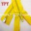 5# Yellow Color Open End Nylon Zipper For Tents