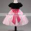 Latest Design Pink Black Lovely Butterfly Sparkly Baby Girl Princess Dress Sequin Tutu Dress Girl Frock Dress Wedding Dress