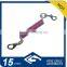 High tension spring steel lanyard cable with hook