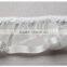 High quality 4cm width folded organza fabric trim in silver