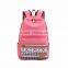 New style new design school bags girls pink colour