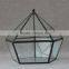 Wholesale geometric glass greenhouse keepsake flower Box jewelry box