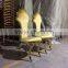 gold stainless steel stackable chair