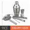 2017 famous high quality and popular plastic cocktail shaker set