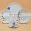 porcelain white printing plate dinnerware