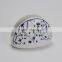 Napkin Holder, Porcelain with Decal