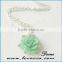 Wedding Bridal Jewelry Flower Necklace Green Mint Succulent Necklace