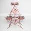 3 flower pot Display garden decorate plant flower pot metal iron plant storage stand