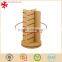 revolving wooden slatwall display with spinner rotating