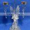 clear Acrylic angel with iron candle holders Xmas ornament decorations