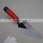 high carbon steel bricklayer trowel with rubber handle for decorative concrete tools