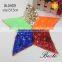 Fashino large size start motifs colorful sequin applique for kid dresses