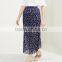 latest summer korea style ladies long pleated skirt design new pattern