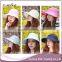 Fashion designer sun visor hat, summer cotton sun hat, sun visor hats for women