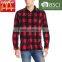 2016 china wholesale indigo cotton wool flannel long sleeve flannel shirt