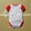 OEM or stocked 100% cotton Newborn Infant Baby Romper Coffee Cotton Jumpsuit Pattern