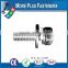 Made in Taiwan Zinc Plated Chrome Plated Stainless Steel Phillips Pan Head External Internal Tooth Lock Washer SEMS Screw