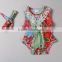 factory customized summer sleeveless newborn infant lace ruffle bib baby pom pom romper