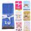 cute cartoon animal flannel fleece embroidered baby blanket