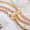 2017 New Arrival Fashion Gold 3 Rolls Chains Women Bracelet Watch Fancy Landies Watches