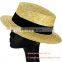 Ladies Flat Top Cheap Summer Straw Hat