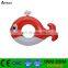 PVC inflatable cheap beautiful fish shaped swim tube for kids' summer water toys