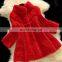 Genuine rex rabbit fur coat custom color fur overcoat for ladies