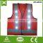 factory custom 16/14 flashing led reflective safety vest for LED lights