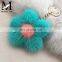 Fashion Design Factory Wholesale Mink Fur Flower Keychain Lovely Bag Car Mink Fur Keychain