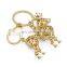 rhinestone dog trinketsmetal keychain