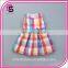 Color Plaid baby dress children dress princess skirt 2017 summer girls dress