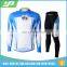 Wholesale pro team long sleeve comfortabale breathable blank jersey cycling